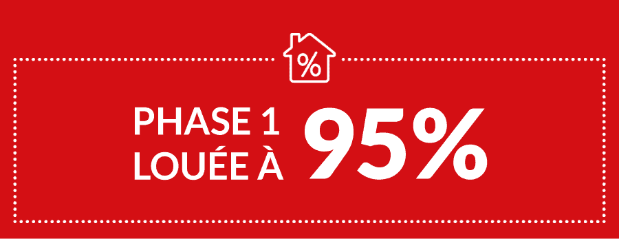 Phase 1 louée à 95%